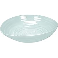 Portmeirion Sophie Conran Celadon Pasta Bowl | Set of 4 | Large Serving Bowls for Soup or Salad | 9 Inch | Made from Fine Porcelain | Microwave and Dishwasher Safe