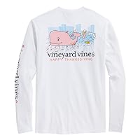 vineyard vines Men's Thanksgiving Parade Whale Long-Sleeve Pocket Tee