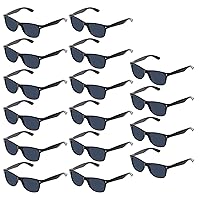 16 Pack Wholesale Neon Color Party Sunglasses 80’s Retro Sunglass Bulk 100％ UV Protection Multiple Choice