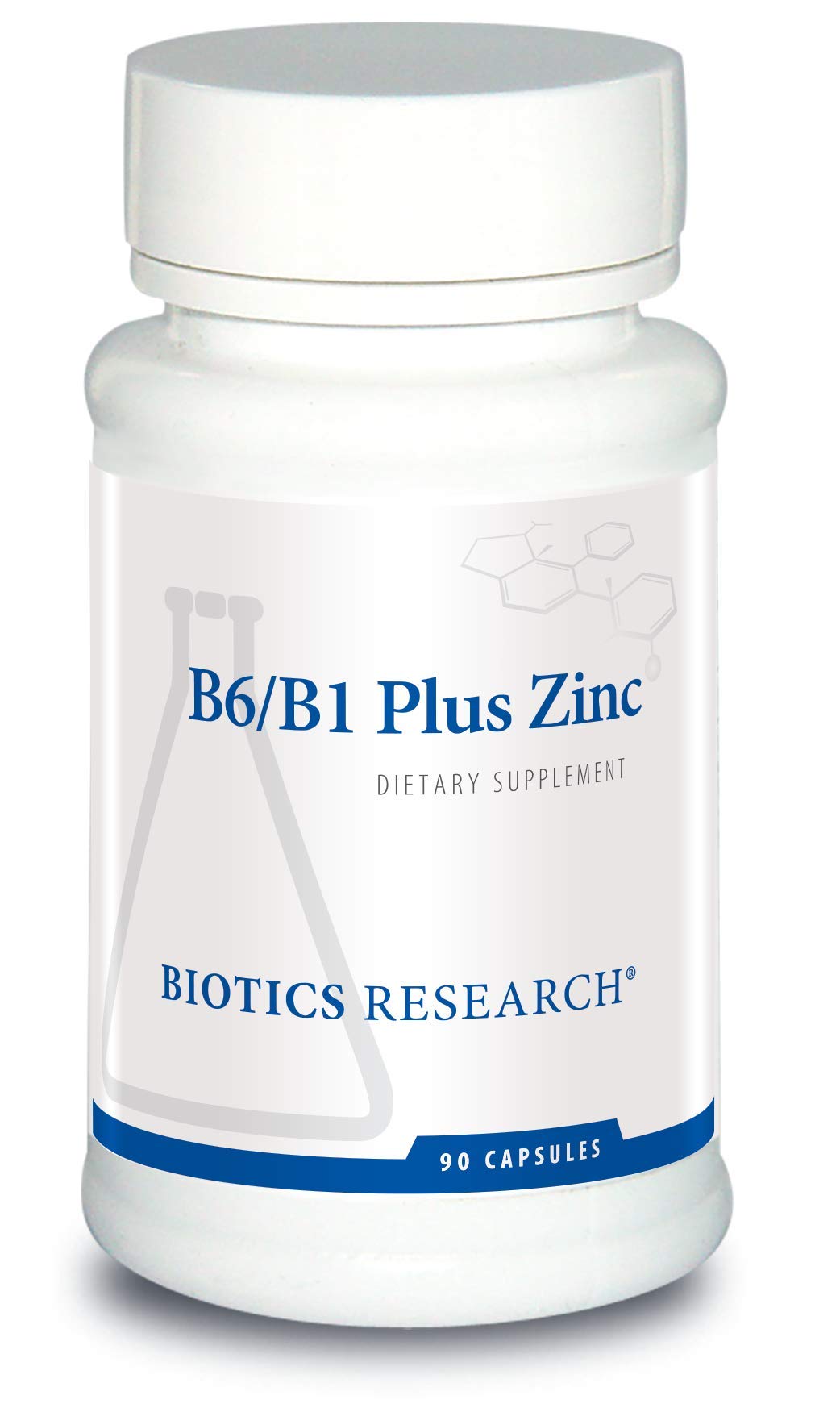 BIOTICS Research B6 B1 Plus Zinc Supplies Active Forms of B Vitamins. 5mg of Highly bioavailable Form of zinc. Aids in Activity of Over 300 Different zinc Dependent enzymes 90 Caps
