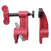 BESSEY PC-34DR, 3/4 In. Pipe Clamps, Deep Reach 2-1/2 In. - Incredibly Versatile, Easy To Assemble, Indespensable Workshop Clamp For Woodworking, Carpentry, Home Improvement, & DIY Projects