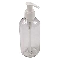 Massage Lotion Bottle - Clear 8 Ounce Bottle with Pump