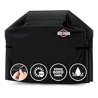 Grillman Large Rip-Proof Waterproof BBQ Grill Cover, 58