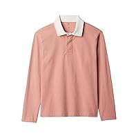 GAP Boys' Long Sleeve Rugby Polo