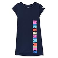 Nike Girl's Snack Pack Knit Dress (Little Kids) Obsidian 4 Little Kid