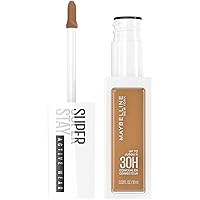 Maybelline Super Stay Liquid Concealer Makeup, Full Coverage Concealer, Up to 30 Hour Wear, Transfer Resistant, Natural Matte Finish, Oil-free, Available in 16 Shades, 50, 1 Count