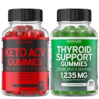 Keto ACV Gummies for Weight Management Advanced Formula 1000mg Per Serving & Thyroid Support Gummies