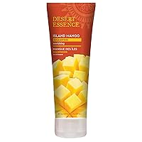 Desert Essence, Island Mango Shampoo 8 fl. oz. - Gluten Free - Vegan - Cruelty Free - Mango Seed Butter & Organic Hemp Oil - Cleanses & Revitalizes Damaged Hair