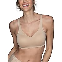 Vanity Fair Women's Wireless Bra, Soft Smoothing Fabrics & Breathable Cups, Simple Sizing Available S-3XL