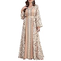 2 Piece Set Open Abaya Kimono Women Muslim Inner Vest Dress Suit Turkey Eid Kaftan Party Morocco Gown