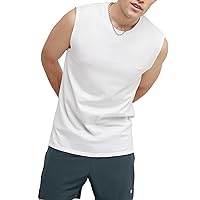 Champion mens Classic Jersey Muscle Tee Shirt, White, XX-Large US