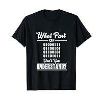 Funny Computer Binary Code Programmer Shirt Developer Geek T-Shirt