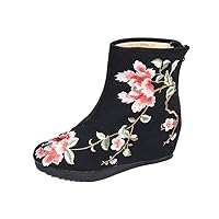 Women and Ladies The Rosemary Embroidery Mid-Calf Boots Shoe