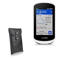 BoxWave Case Compatible with Garmin Edge Explore 2 (Case by BoxWave) - Nero Leather Envelope, Leather Wallet Style Flip Cover for Garmin Edge Explore 2, Garmin Approach G8 3.0 | Edge Explore 2