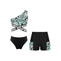 iiniim Girls Summer Sport Outfit Swimsuit Kids Bikini Surfing Bathing Suit Rashguard Swimwear