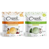 Organic Traditions Matcha Latte & Turmeric Latte Bundle - 5.3 oz Each