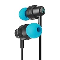Gaming Earbuds with Microphone, Wired Headphones, Low-Latency 3.5 mm Aux, Dual Driver Audio Designed for Gaming, Suitable for Work/Game/Telecommute/Music/Fitness Etc…