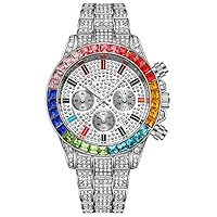 Mens Watches Luxury Ladies Watch Quartz Movement Crystal Rhinestone Diamond Watches Stainless Steel Watches