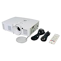 DAEHNGZ DLP Projector Home Theater 3500 Lumens Full HD 3D Ready HDMI, Bundle Remote Control Power Cord HDMI Cable