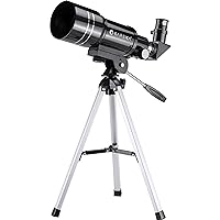 Barska Starwatcher Astronomical Refractors Telescope for Beginner Adults, Students, and Enthusiasts with Aluminum Tripod - 225 Power Tabletop