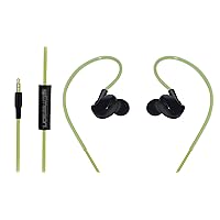 Emerson Wired Sweat Proof Earbuds Headphones with Universal Mic and Remote and Secure Fit Ear hook ER106005