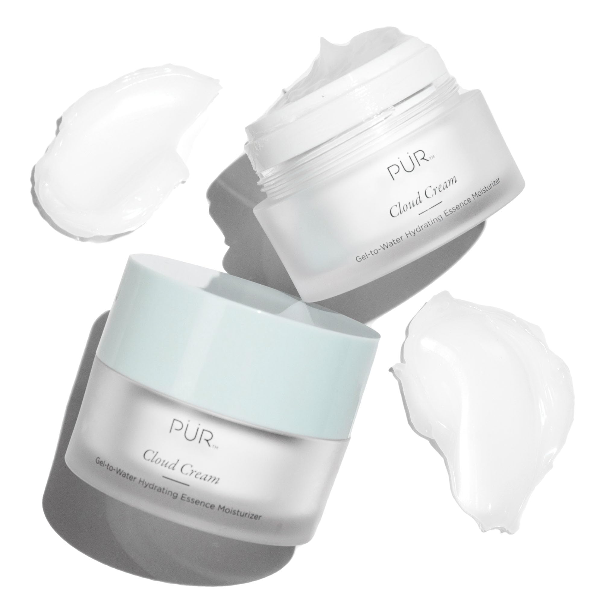 PÜR MINERALS 4-in-1 Cloud Cream Face Moisturizer - Water-To-Gel Hydrating Formula for All Skin Types - 2oz
