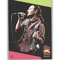 1991 Pro Set Superstars MusicCards U.K. Edition # 142 U2 (Collectible Pop Music / Rock Star Trading Card)