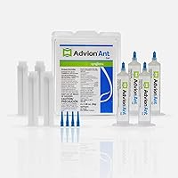 Advion Ant Gel Bait, 4 Tubes x 30-Grams, 4 Plungers and 4 Tips, Effective Ant Bait, Formulated with 0.05% Indoxacarb, Indoor and Outdoor Use, Ant Killer Gel for Control of Most Major Ant Species