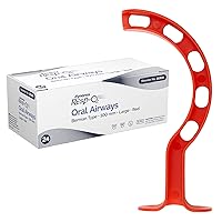 Dynarex Berman Oral Airway Assist Device - Disposable Airway Adjuncts - Slotted Sides, Midway Opening, Color-Coded Bite Lock - 100mm Adult, 24-Count