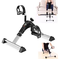 Mini Exercise Bike -Medical Exercise Bike Foot Peddler for Leg and Arm Recovery-Fitness Rehab Gym Equipment for Seniors Elderly-with Electronic Display