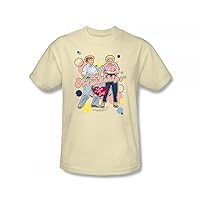 I Love Lucy Its Friendship Adult T-Shirt in Cream