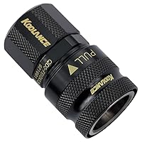 Koolance QD3-FS10X13-BK QD3 Female Quick Disconnect No-Spill Coupling, Compression for 10mm x 13mm (3/8in x 1/2in) *Black*