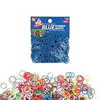 Rubber Bands Hair Band Hair Accessories Stretchy No Damage Mini Hair Ties (Blue - 250 Pcs)