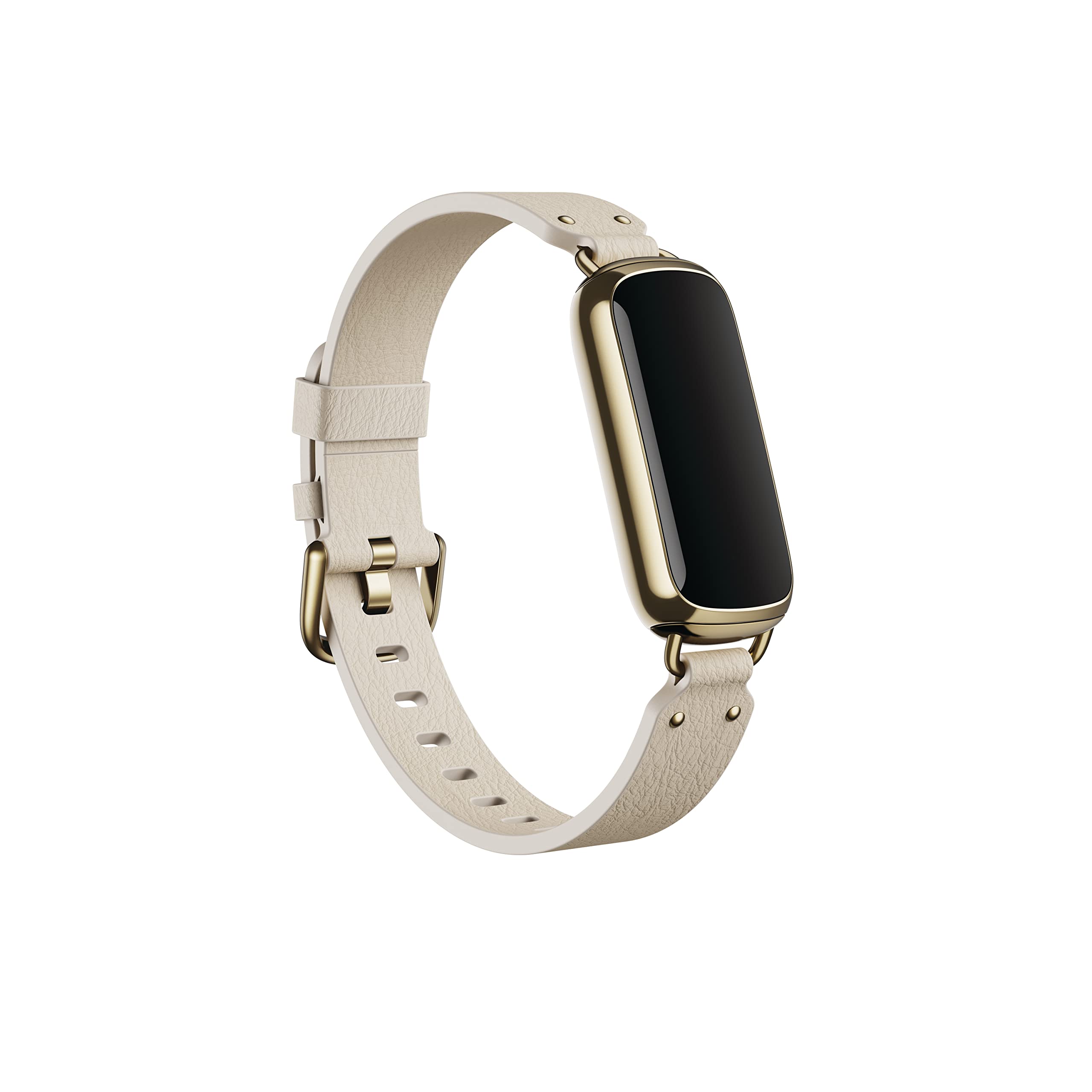 Fitbit Luxe,Leather Alternative Band,Pearl,Large