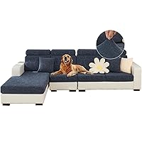 2023 Newest Universal Sofa Cover, Wear-Resistant Stretch Couch Cushion Slipcovers, Magic Sofa Covers, Furniture Protector Anti-Slip L Shape/Chaise Lounge Sofa Cover for Living Room Dogs Pets