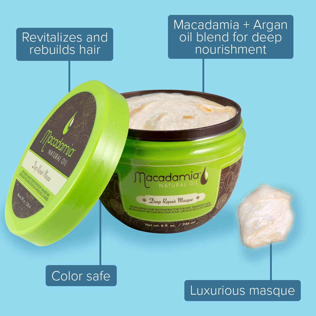 Macadamia Natural Deep Repair Hair Masque, 8 OZ