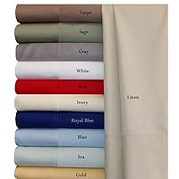 100% Natural Viscose Made from Bamboo Sheets, Soft Cooling Sheets, Breathable Hotel Sheet and Pillow Cases, 4 Piece Set - Adjustable Top Head Split King Size - Top-Split-King - Periwinkle