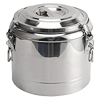 Stainless Steel Hot Drink Dispenser, Insulated Beverage Dispenser, Insulated Thermal Flask with Large Capacity for Storing Rice, Hot Water, Herbal Tea, Soup, Dry Goods