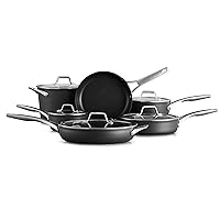 Calphalon Premier Hard-Anodized Nonstick Cookware, 11-Piece Pots and Pans Set, Dishwasher and Oven Safe, with MineralShield Nonstick Technology, Durable and Versatile Kitchen Cookware