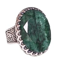 Emerald, Ruby, Sapphire, Yemeni Agate, Jade, Red Agate, Turquoise, Malachite Gemstone, 925 Sterling silver Mens Ring, Free Express Shipping