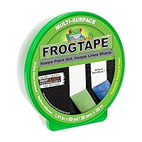 FROGTAPE Multi-Surface Painter's Tape, Green, 1.41 in. x 60 yd, 10 Rolls (242834)