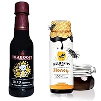 Meliponini Stingless Bee Honey 250ML with Traboost Rain Forest Riau Premium Black Sialang Honey 350ML