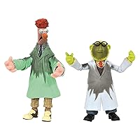San Diego Comic-Con 2021 Exclusive The Muppets Dr. Bunsen Honeydew & Beaker Deluxe Action Figure Set, Multicolor