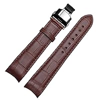 Curved End Watchband For Citizen BL9002-37 05A BT0001-12E 01A Watchstrap Genuine Leather With Butterfly Buckle 20 21 22mm Fashion Strap