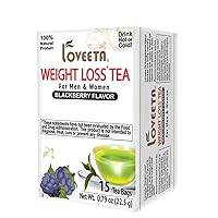 24 Pack Of Loveeta Wellness Weight Loss Tea Blackberry - 15 Tea Bags (Gmo Free, Gluten Free, Dairy Free, Sugar Free And 100% Natural)