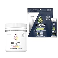 Hi-Lyte Electrolyte Powder, Daily Hydration Supplement Drink Mix, 90 Servings (Pink Lemonade) | Plus Hi-Lyte Pro Hydration Packets, 16 Individual Drink Packets (Lemon Lime)