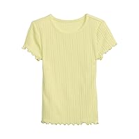 Girls' Ribbed Hem Shirt