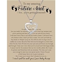 BNQL Future Aunt Necklace New Aunt Gifts First Time Aunt Announcement Gifts for New Auntie to be Gifts Necklace