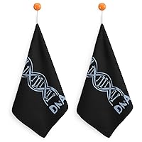 It's My DNA Fashion Hanging Square Hand Towels for Bathroom Soft Quick Dry for Kitchen Bathroom 2PCS