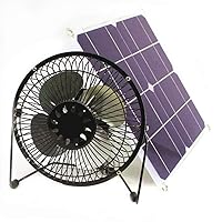 10w 6 inch Fan Powered Ventilation Caravan Camping Home Office Outdoor Traveling Fishing by solar fan